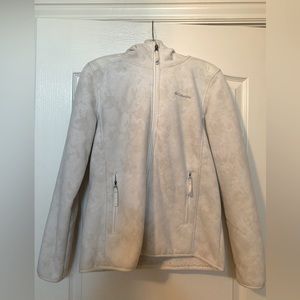 White Marble Columbia Jacket with hood (Medium)